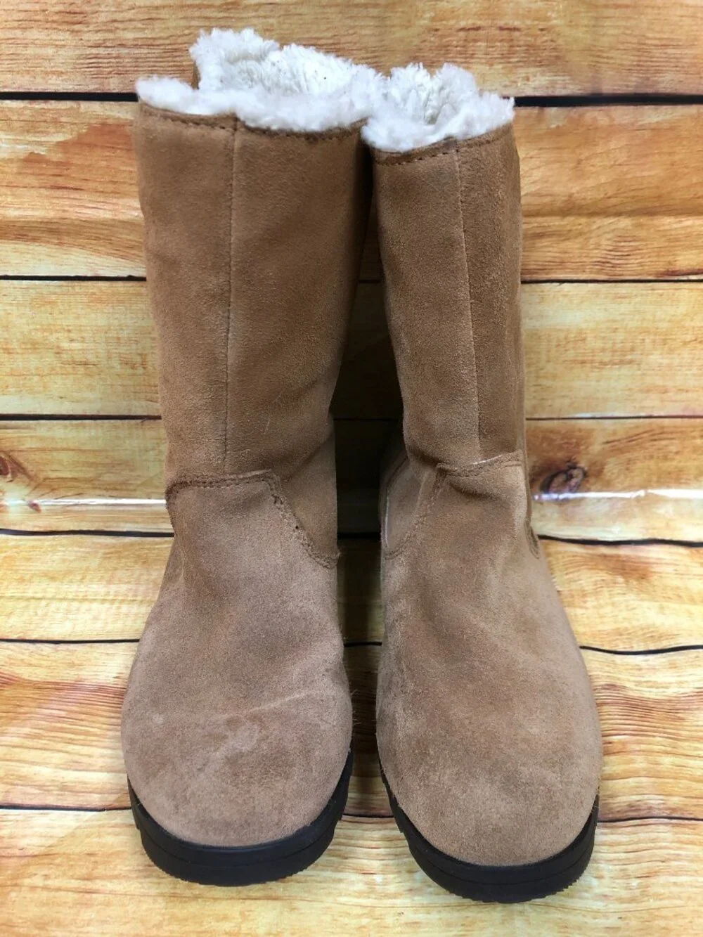 SOREL Kids Girls 3/34 EMELIE Camel Brown Tan Boots NY2958-224
